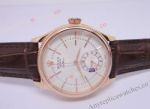 Rolex Cellini DUAL TIME Rose Gold Case White Face Copy Watch_th.jpg